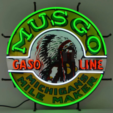 Neonetics 5GSMUS Gas - Musgo Gasoline Neon Sign