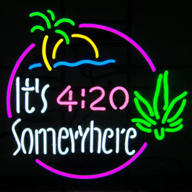 Neonetics 5IT420 It'S 4:20 Somewhere Neon Sign