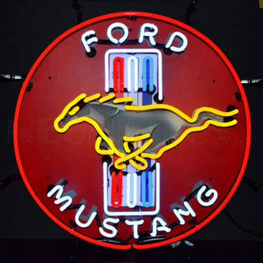 Neonetics 5MUSTB Ford Mustang Red Neon Sign With Backing