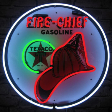 Neonetics 5TXFIR Texaco Fire Chief Neon Sign