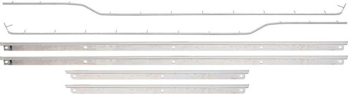 1967 Camaro, Firebird Coupe, Door Panel Molding Kit, Deluxe Interior, 6-Piece Set