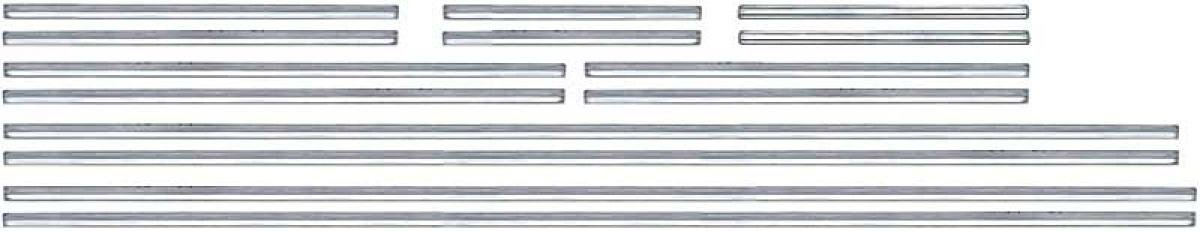 1968 Camaro, Door Panel Molding Set, Standard Interior, Convertible, 8 Piece Set