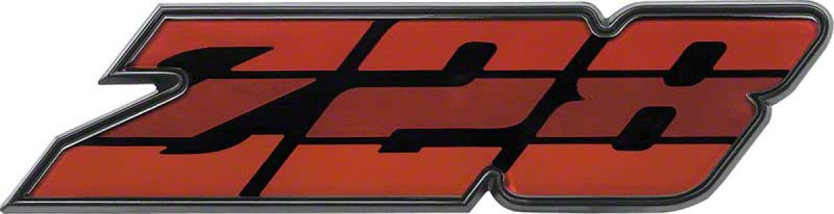 1980-81 Camaro, Z28 Grill Emblem, Tri-Color Red, GM Licensed