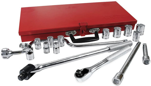 1/2" Drive Socket 17 Pieces Set With Accessories 5400AB