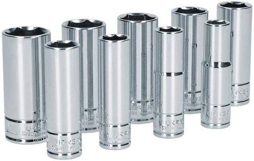 1/2" Drive 6-Point Sockets 9 Pieces Set 54118