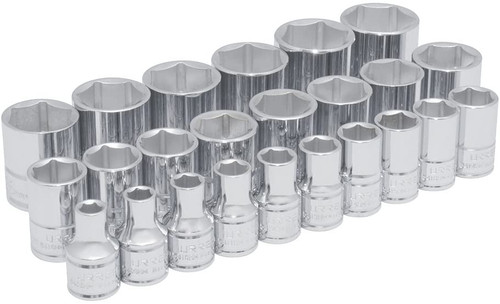 1/2" Drive 6-Point Sockets 24 Pieces Set 54209