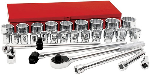 3/4" Drive Socket 30 Pieces Set With Accessories 55104