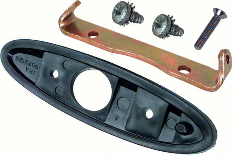 1970-81 Chevrolet, Pontiac, Bullet Outer Door Mirror Mounting Kit, RH Passenger Side, Various Models
