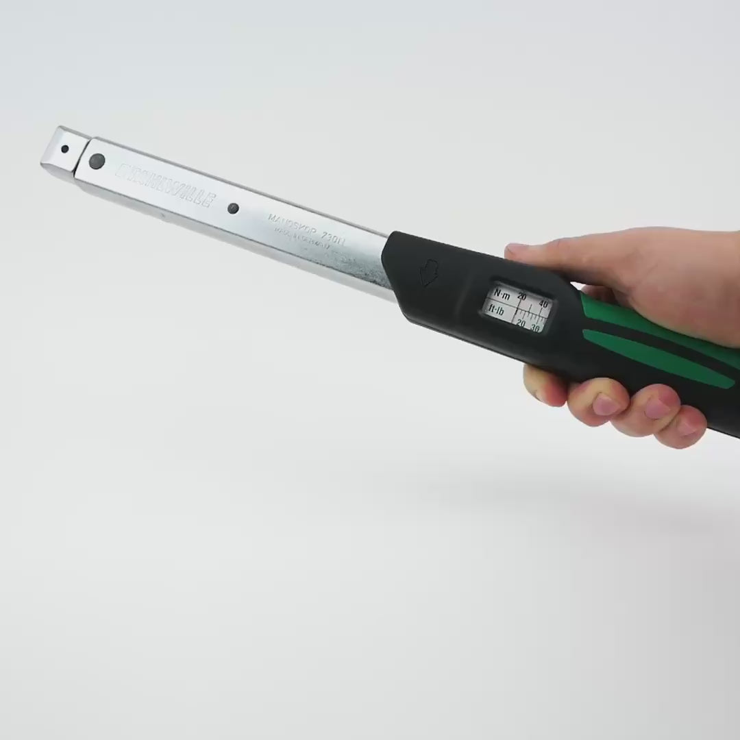 Stahlwille 730N Service MANOSKOP Torque Wrench, Size 10, 9 x 12mm, 20-100 Nm