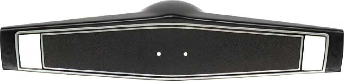 1969-70 Chevrolet, Steering Wheel Shroud, Black With Silver Trim