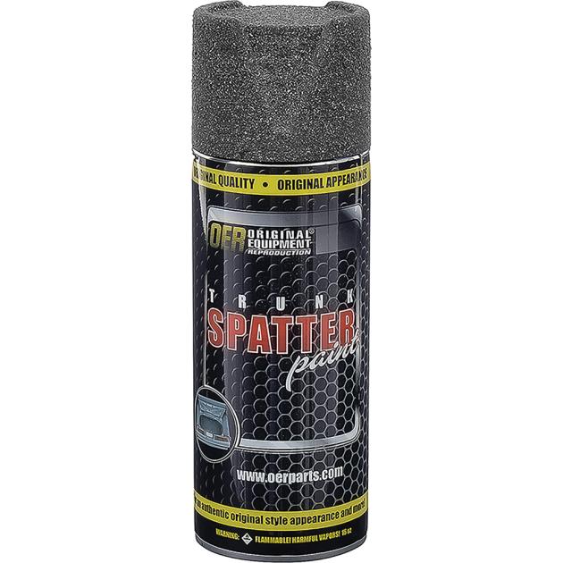 1958-69 Trunk Spatter Paint, Black / Aqua, Aerosol Can, Net Weight 11 oz.