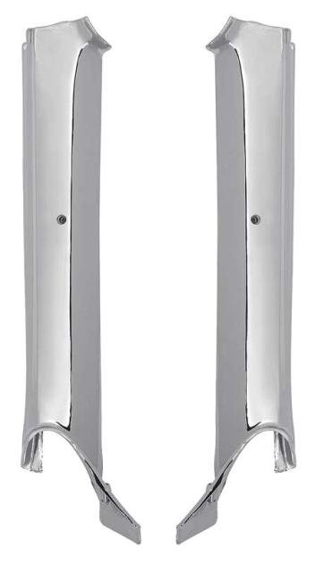 1967 Camaro, Firebird, Inner Pillar Post Moldings, Convertible, Chrome, Pair