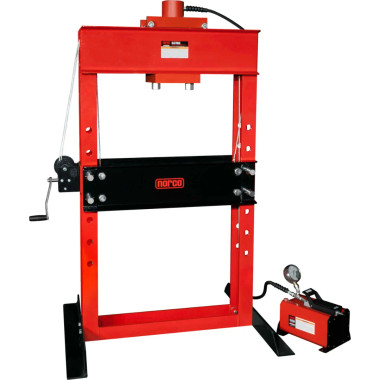 Norco 78077 50 Ton Press with Air/Hydraulic Foot Pump - 13 1/4" Stroke