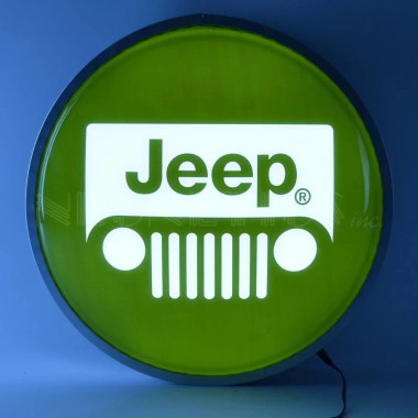 Neonetics 7JEEPG 15 Inch Backlit Led Lighted Sign Jeep Green