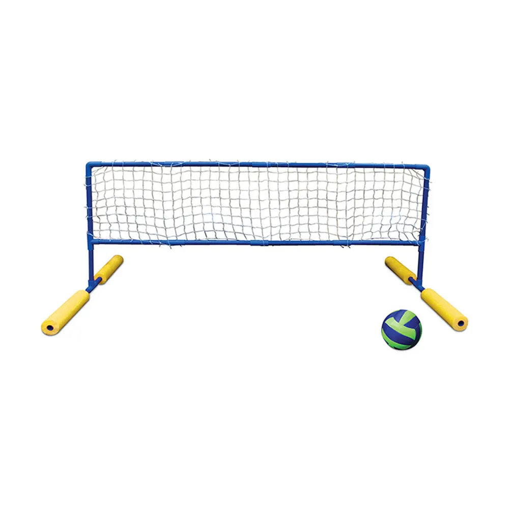 Make a Splash with 70″ Blue and Yellow Super Water or Swimming Pool Volleyball Net and Ball
