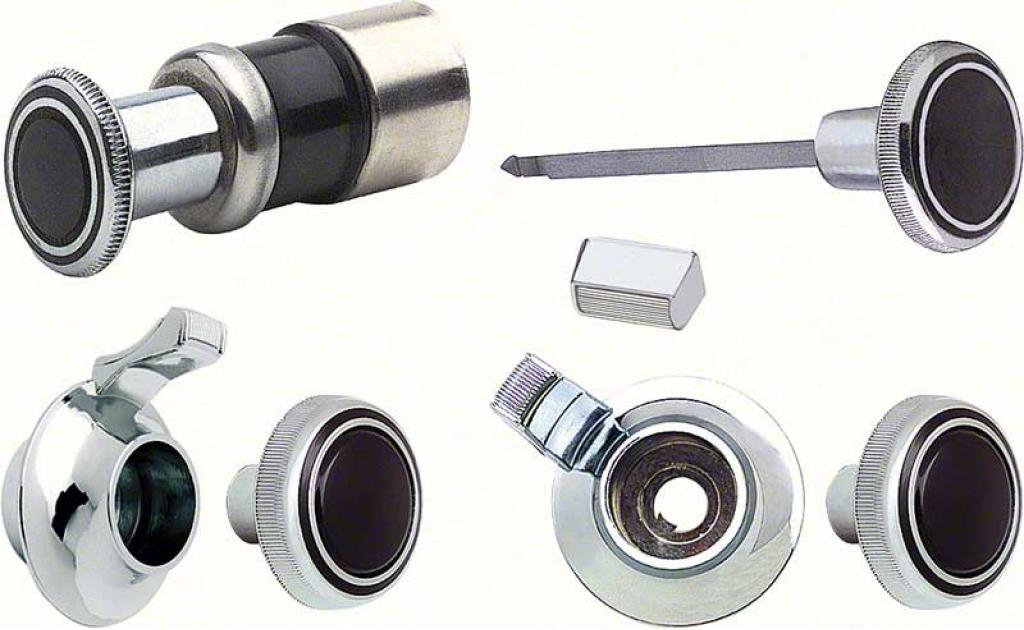 1969-70 Chevrolet, Dash Knob Set, with Stereo Radio, GM Licensed