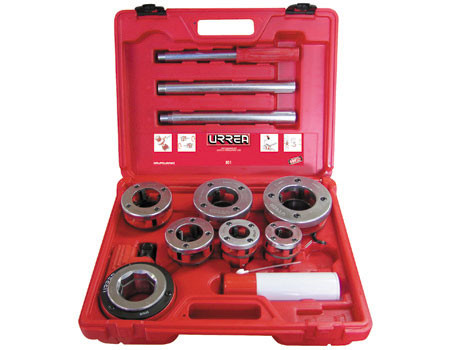 PIPE THREADER SET NPT 1/2 IN, 3/4 IN, 1 IN, 1-1/4 IN, 1-1/2 IN, 2 IN W/ACC, 10 P