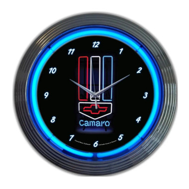 Neonetics 8CAMRWB Gm Camaro Red, White And Blue Neon Clock
