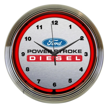 Neonetics 8FRDPS Ford Power Stroke Diesel Neon Clock