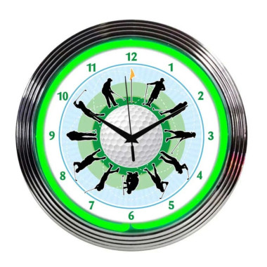 Neonetics 8GOLFR Golf Neon Clock