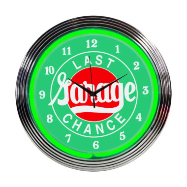 Neonetics 8LASTX Last Chance Garage Neon Clock
