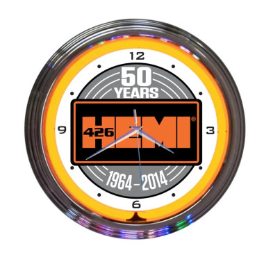 Neonetics 8MPORA Mopar Hemi 50Th Anniversary Clock