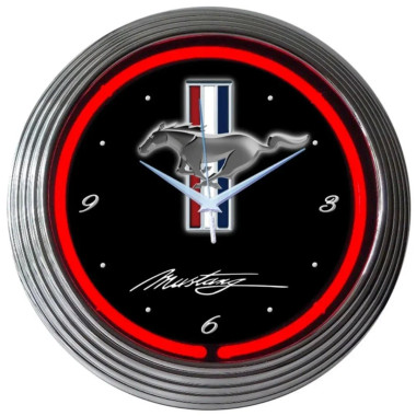 Neonetics 8MUSTANG Ford Mustang Red Neon Clock