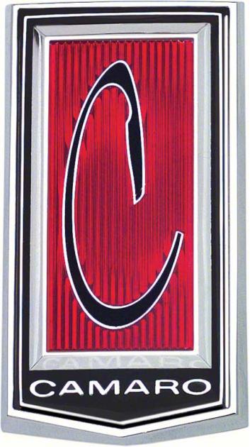 1971-73 Chevrolet Camaro, Header Panel Emblem, GM Licensed
