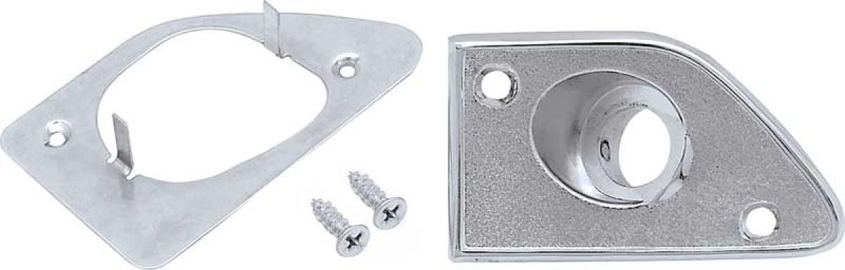 1968-69 Camaro, Firebird, Remote Mirror Bezel & Retainer Set, with Deluxe Interior
