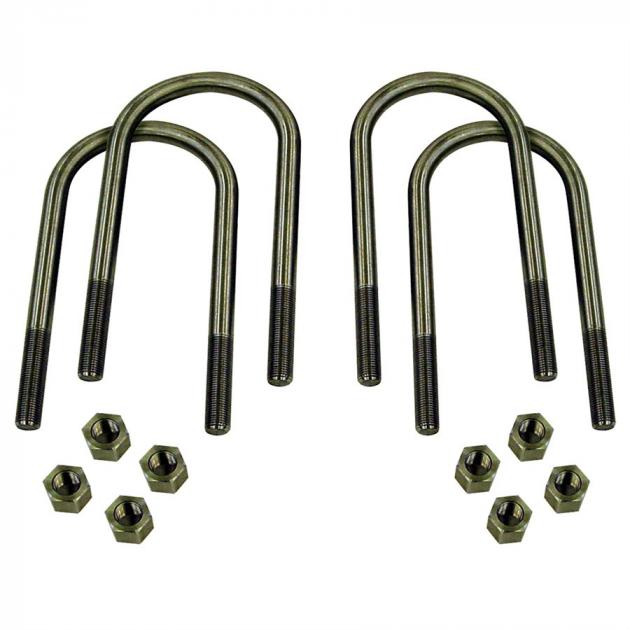 Detroit Speed U-Bolts Rear Axle 1/2 Inch-20 Steel with Electroplate Finish Fits all 3 Inch Axle Tubes 040701