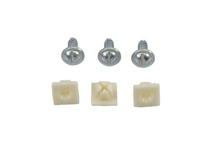 Redline Restomotive 1967-1968 Camaro / Firebird License Plate Bracket Mounting Hardware Set, Front