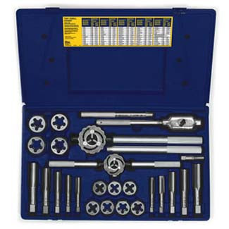 25-pc Fractional TapandHex Die Set