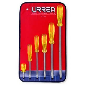 Screwdriver Set w/vinyl pouch, square shank, 6pc