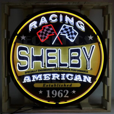 Neonetics 9SHLRC Shelby Racing Round Neon Sign In 36 Inch Steel Can