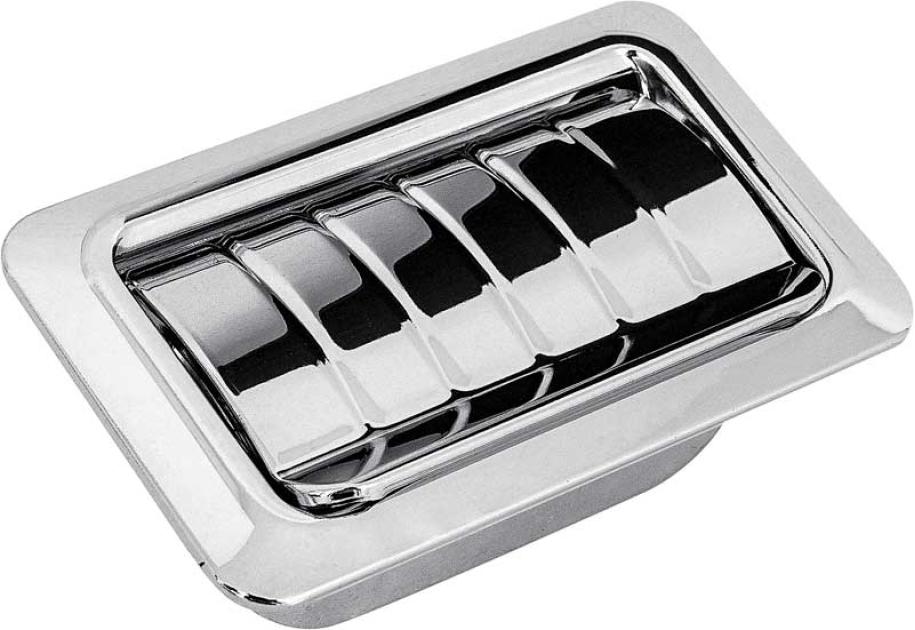 1967-76 GM, Rear Quarter Ash Tray Assembly, with Ribbed Lid, Chrome, Various Models, Each