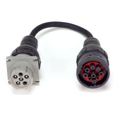 Auto Meter AC25 6-Pin To 9-Pin Adapter For Connecting The AC-26 To Heavy-Duty Vehicles That Have 9 Pins