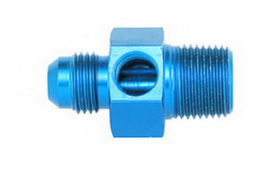 Aeroquip #8 to 3/8in NPT Str Adpt w/ 1/8in NPT Port FCM2279
