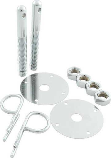 Allstar Performance Steel Hood Pin Kit w/ 5/32in Hairpin Clips ALL18514
