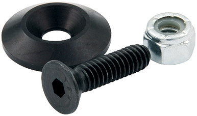 Allstar Performance Countersunk Bolts #10 w/1in Washer Black 10pk ALL18631