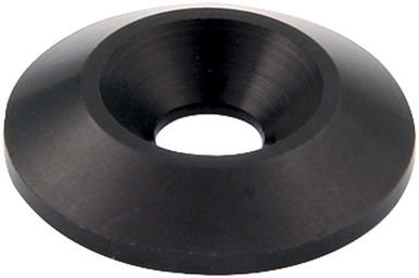 Allstar Performance Countersunk Washer Black 1/4in ID 1in OD Aluminum Black Anodize 50pk ALL18663-50