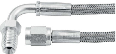 Allstar Performance 48in #3 Line -3 Str/90 Deg 3/8-24 Inv Flr ALL46332-48