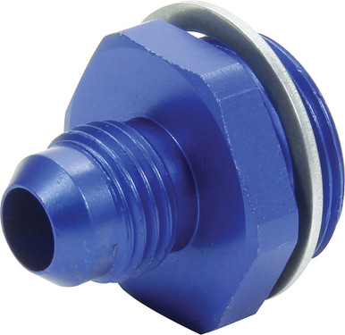 Allstar Performance Carb Fitting w/washer 7/8-20 to -6 Male Blue ALL50894