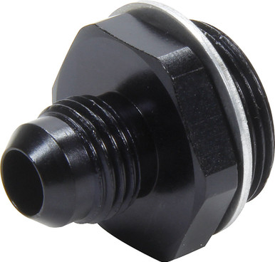 Allstar Performance Carb Fitting w/washer 7/8-20 to -6 Male Black ALL50896