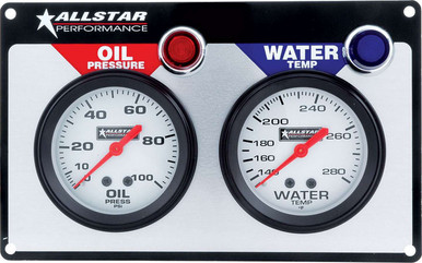 Allstar Performance 2 Gauge Panel ALL OP/WT ALL80090