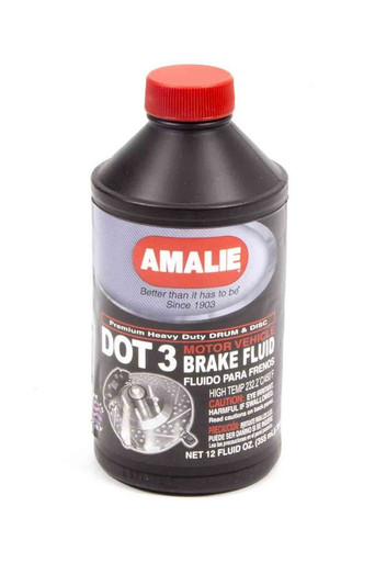 Amalie Dot 3 Brake Fluid 12 Oz AMA65031-92