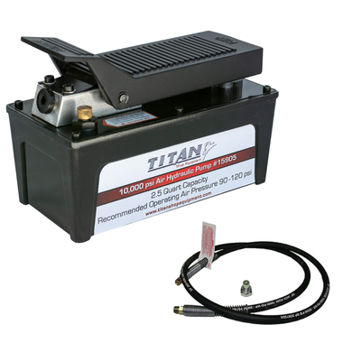 AME 15905C 2.5 Qt Titan Air Hydraulic Pump with 8' hose and coupler