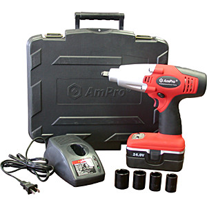 Cordless 24V 1/2" Impact Wrench Kit with One Battery ANAT80251
