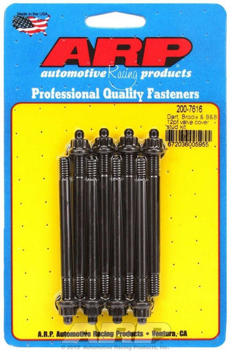 ARP Valve Cover Stud Kit 1/4 12pt. (8) 200-7616