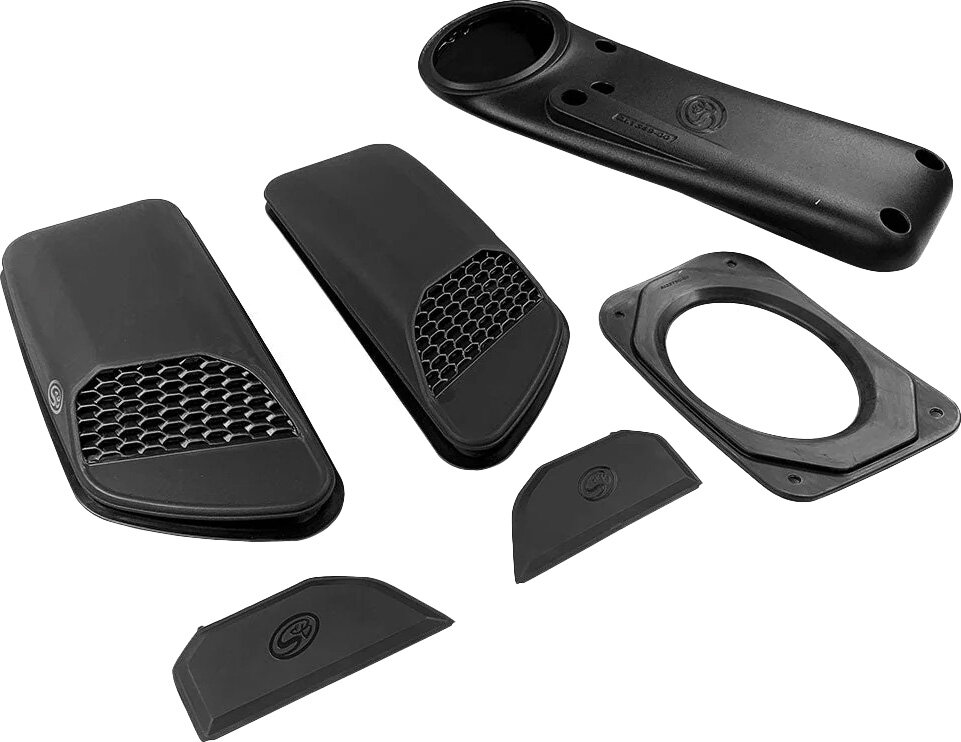 S&B Filters AS-1014 Air Hood Scoops for 18-26 Jeep Wrangler JL & Gladiator JT with S&B Intake System