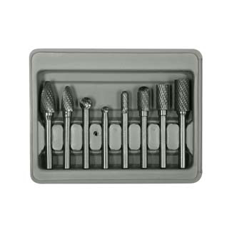 8pc. Carbide Rotary Burr Set 1/4 inShank AST2181